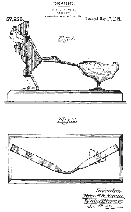 Peter Newell, Figure Toy patent, 1920