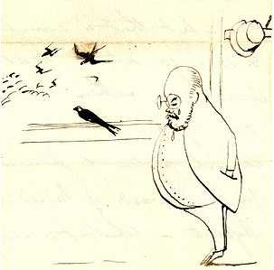 Lear watching the swallows