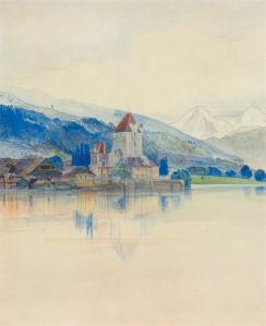 Lake Thun with the Schlöss Oberhofen