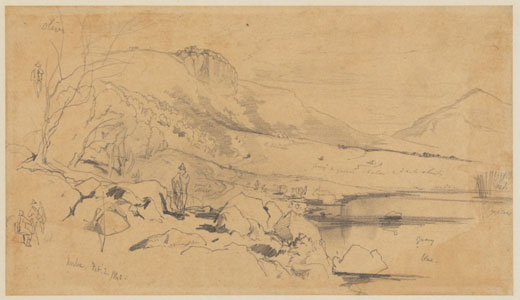 Edward Lear, Norba, 2 February 1840. Houghton Library, Harvard College Library.