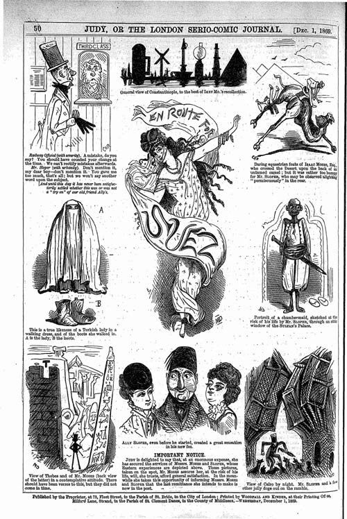An Ally Sloper page in which Marie Duval and CH Ross collaborated. Judy, 1 December 1869. 50